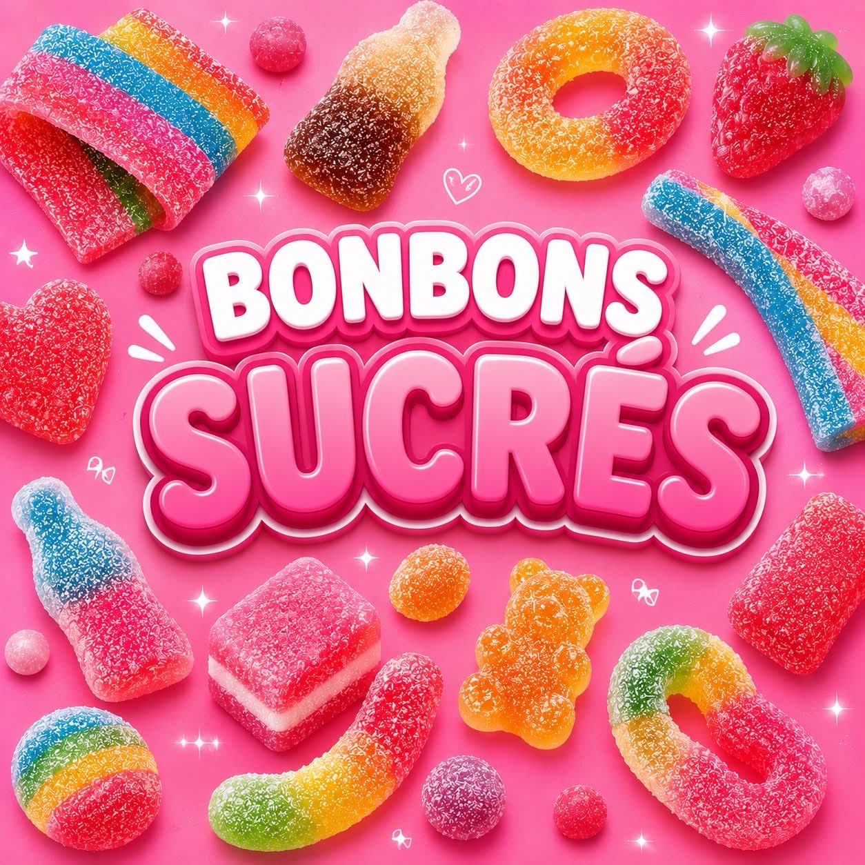 Bonbons sucrés, acidulés (Vrac)